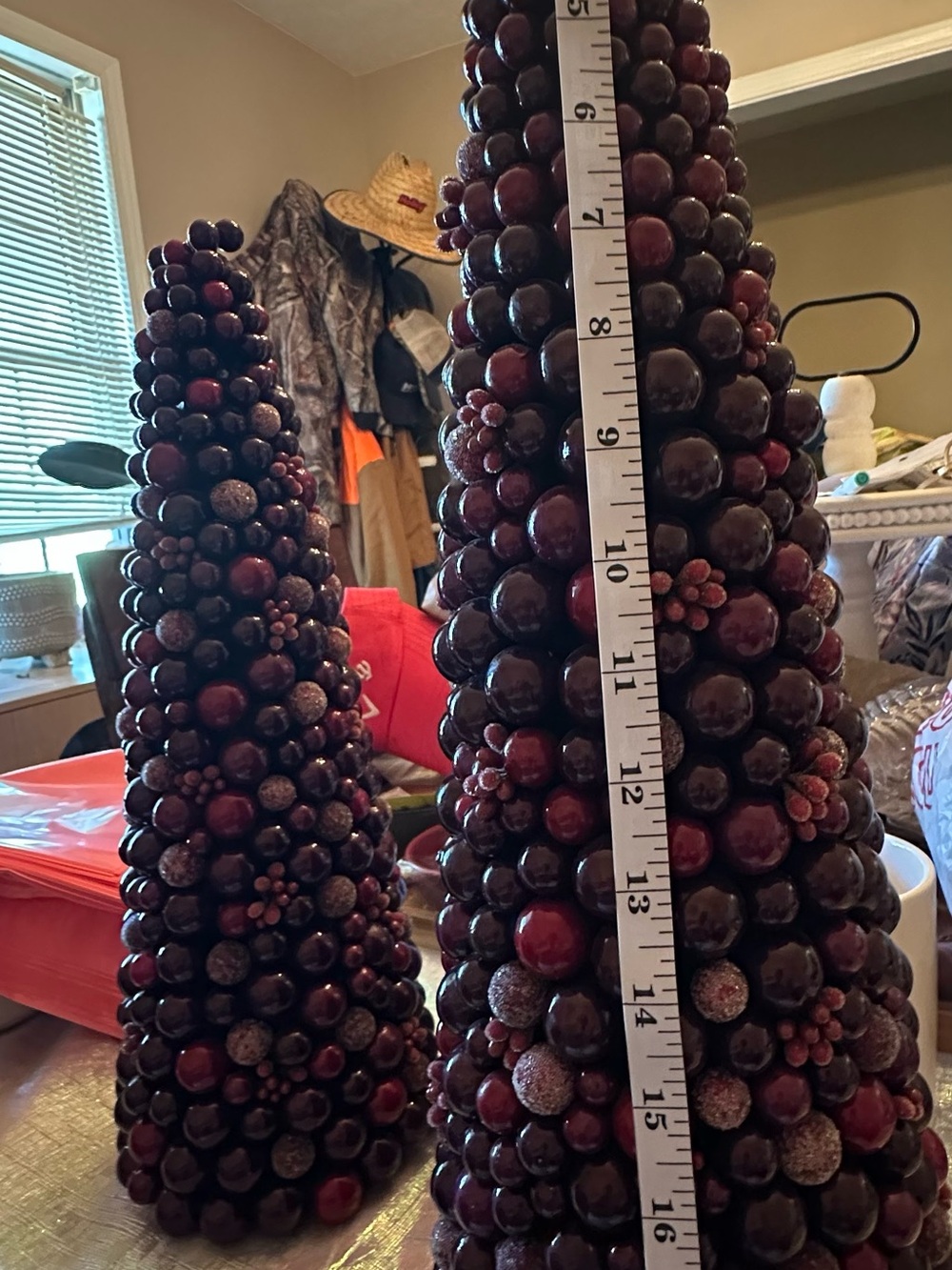 Target Burgundy Berry Cone Tree Pair